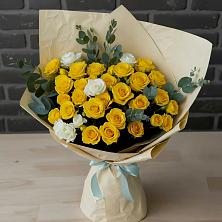 Букет цветов из:  Розы в Комсомольском Республика Крым