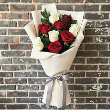 Букет цветов из:  Розы в Комсомольском Республика Крым