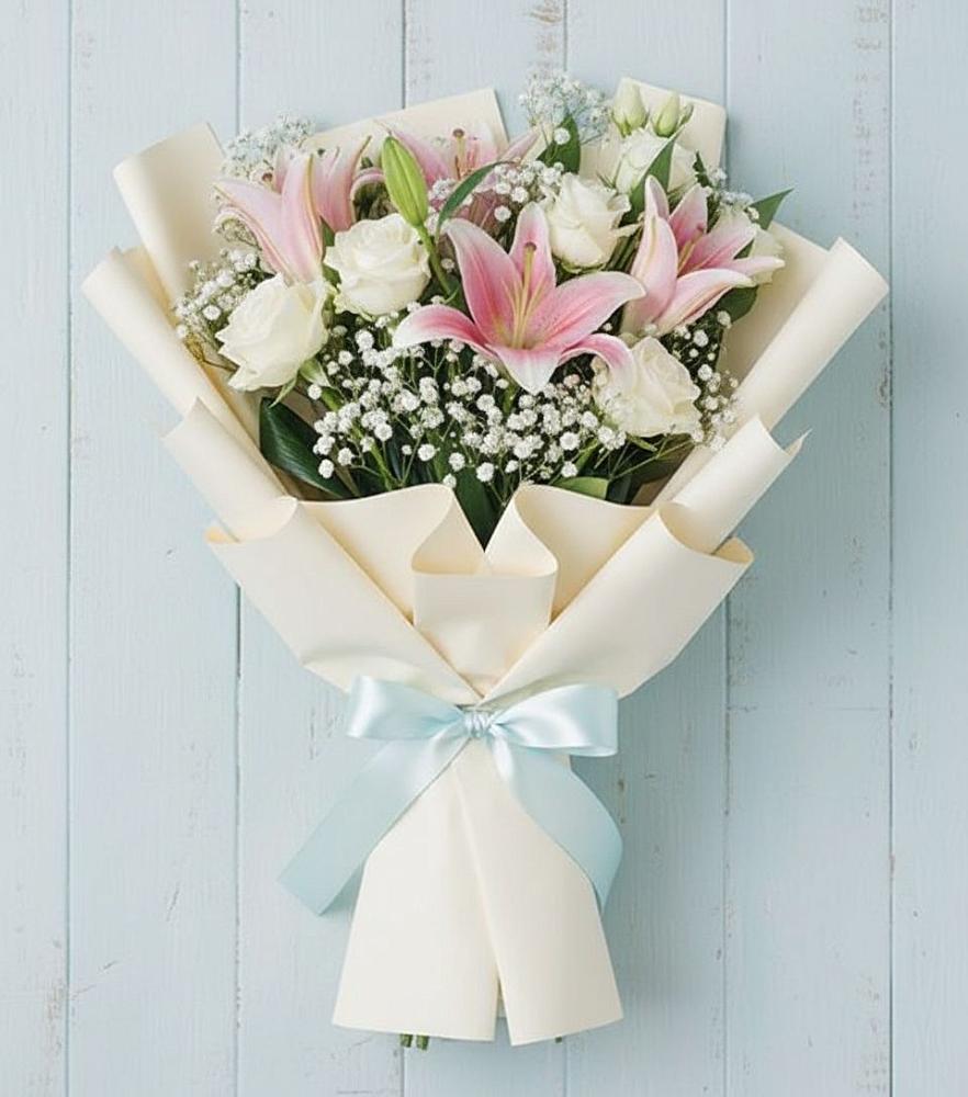 Букет цветов из: Лилии в Комсомольском Республика Крым