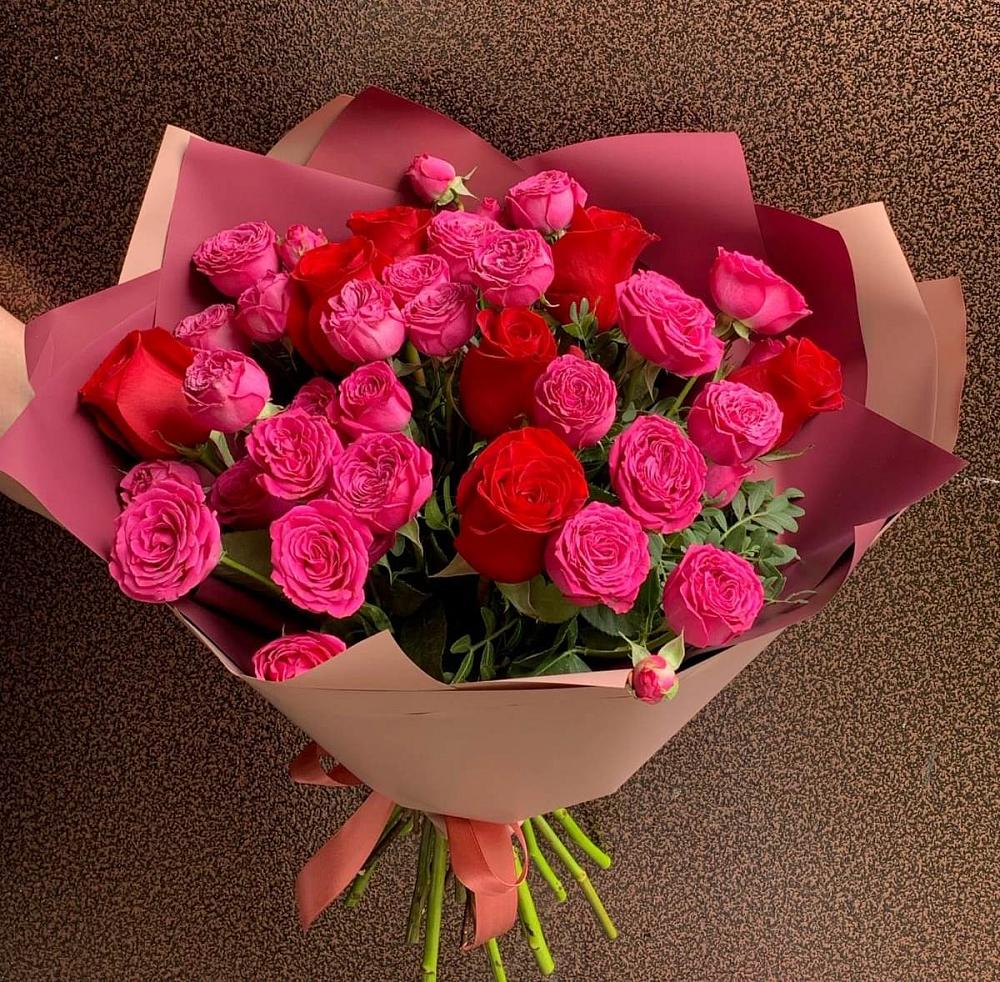 Букет В объятьях нежности в Комсомольском Республика Крым