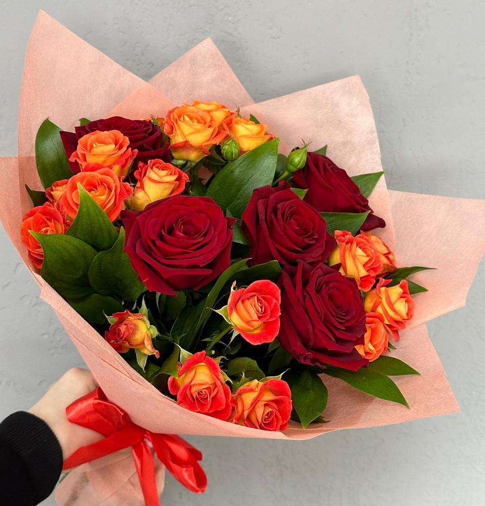 Букет Любовь и восторг в Комсомольском Республика Крым