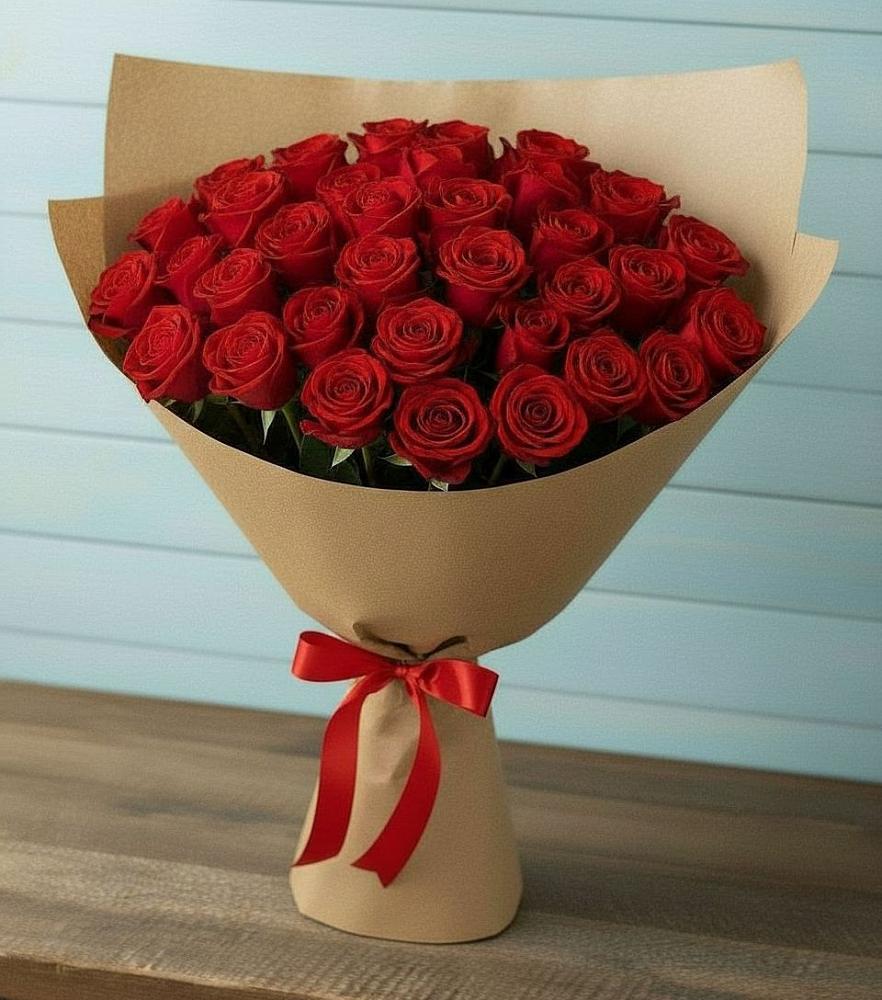 Букет Красные розы Милано в Комсомольском Республика Крым