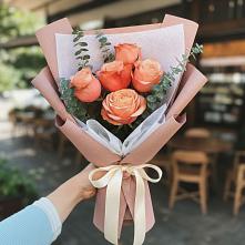 Букет цветов из:  Розы в Комсомольском Республика Крым