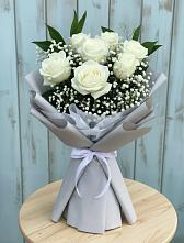 Букет цветов из:  Розы в Комсомольском Республика Крым