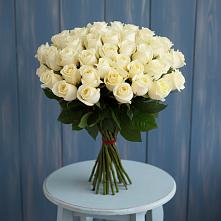 Букет 51 Белая роза Эдлесс Лав #REPLACE_PRED# Комсомольском Республика Крым