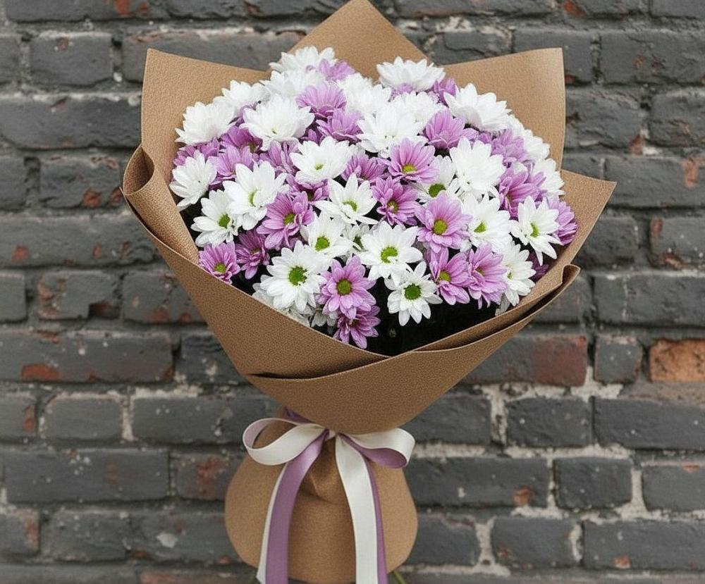 Букет цветов из: Хризантемы в Комсомольском Республика Крым