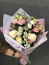 Букет цветов из:  Альстромерии, Розы и Лизиантусы #REPLACE_PRED# Комсомольском Республика Крым