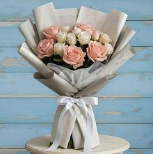 Букет цветов из:  Розы #REPLACE_PRED# Комсомольском Республика Крым