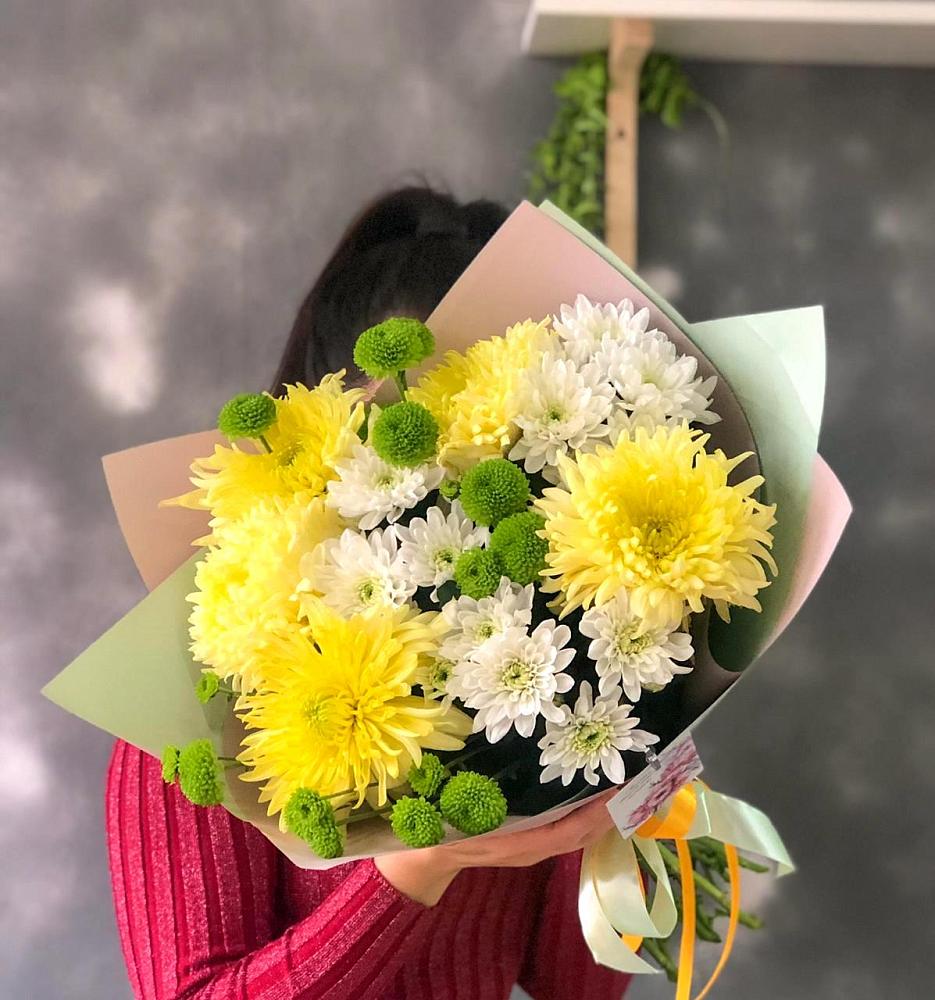 Букет цветов из: Хризантемы в Комсомольском Республика Крым