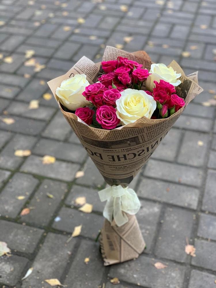 Букет цветов из: Розы в Комсомольском Республика Крым