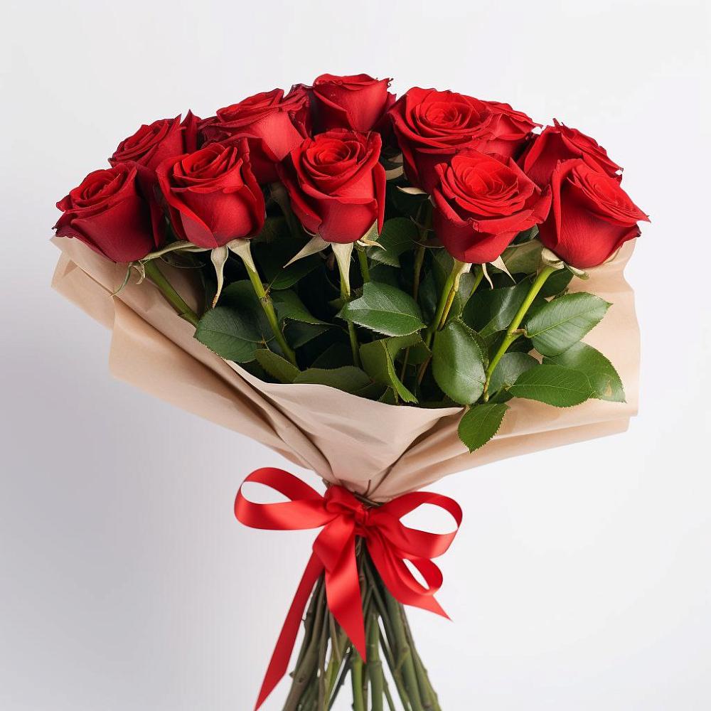 Букет 11 Красных роз Эдлесс Лав в Комсомольском Республика Крым