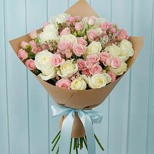 Букет цветов из:  Розы в Комсомольском Республика Крым