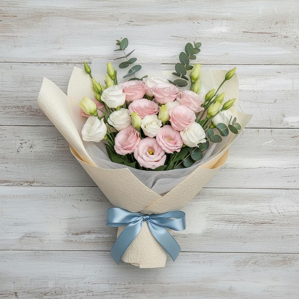 Букет цветов из: Лизиантусы в Комсомольском Республика Крым